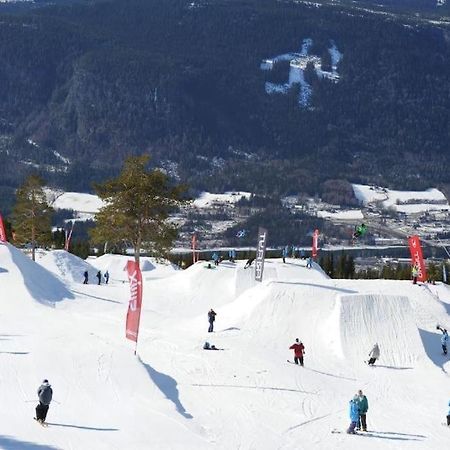 Leilighet Med Panoramautsikt Sjusjoen Innendors Parkering Exterior photo